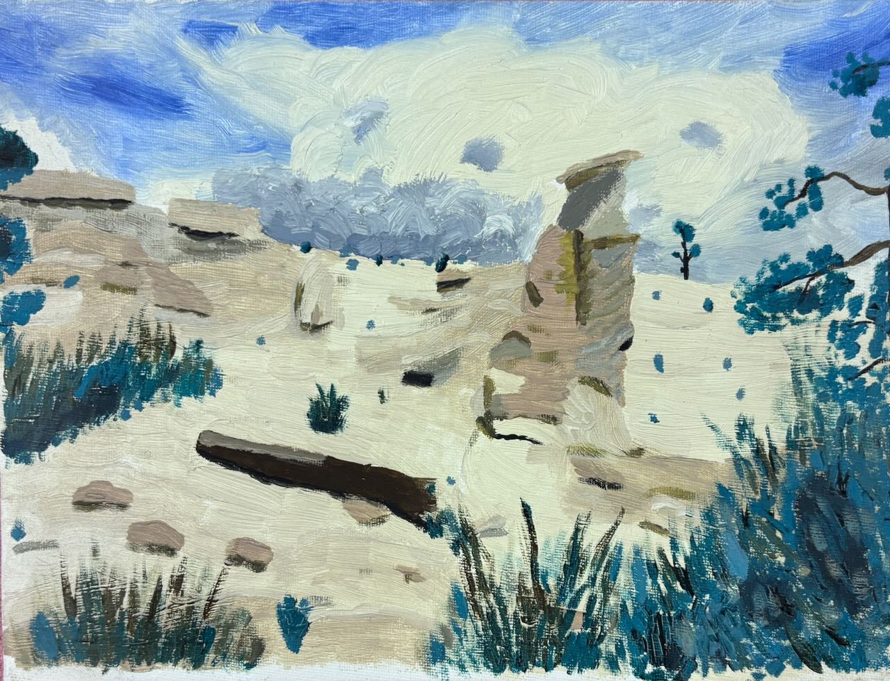 Evelyn Eugenia Napper Painting of Church 1