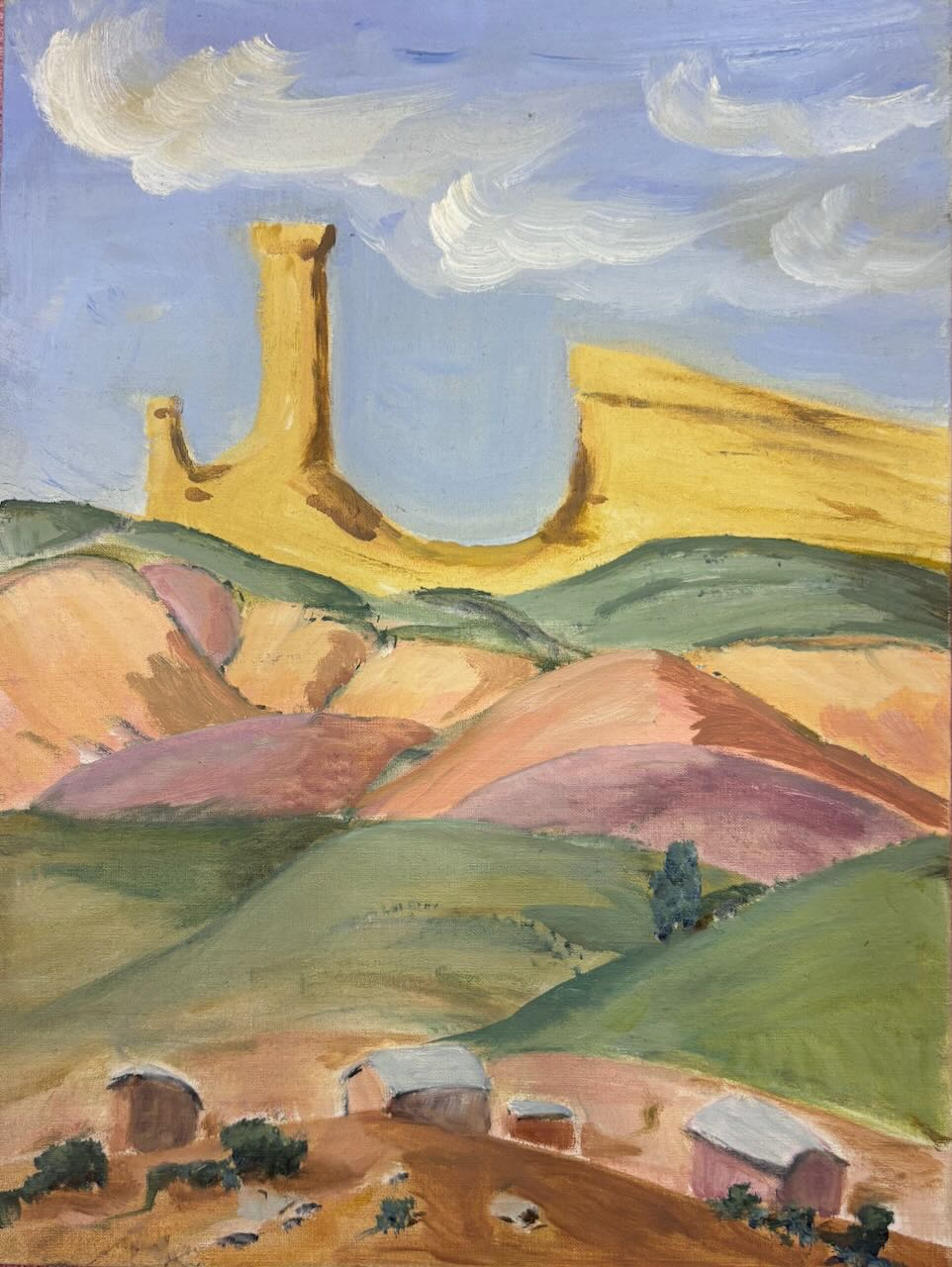 Evelyn Eugenia Napper Painting of Church 2
