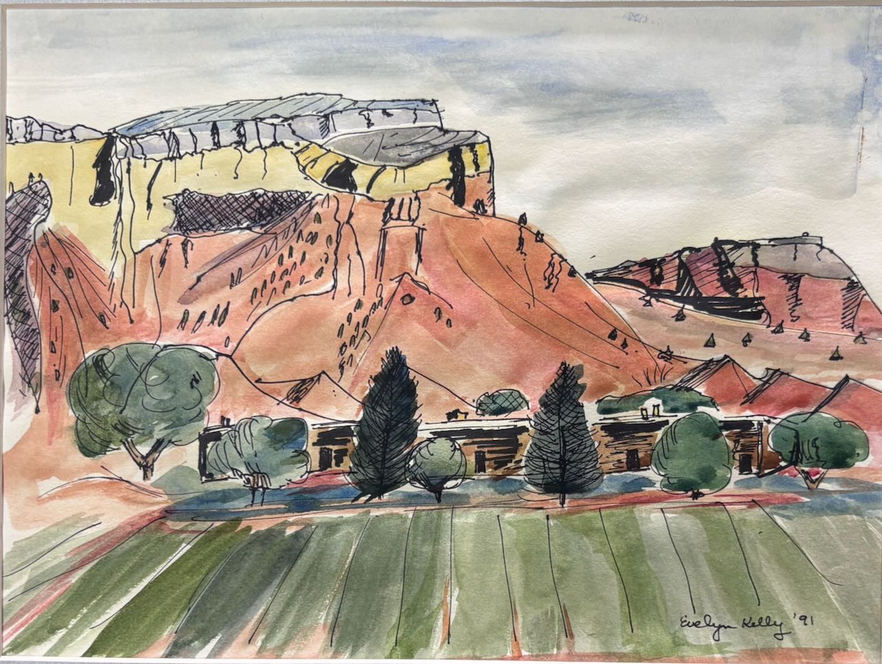 Evelyn Eugenia Napper Painting of Church 2