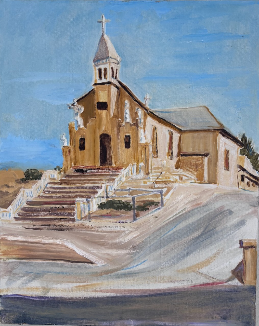Evelyn Eugenia Napper Painting of Church 2